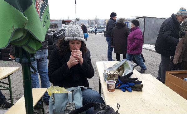 מיכל בשוק הפשפשים פראג